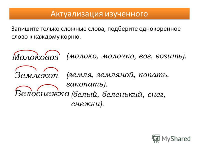 Корень бел подобрать. Подобрать однокоренные слова к слову.