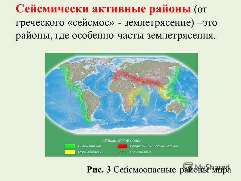 Опасные зоны земли