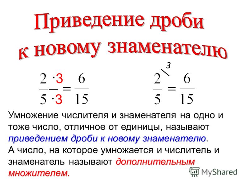 Способы умножения дробей. Правило умножения дробей с разными знаменателями.