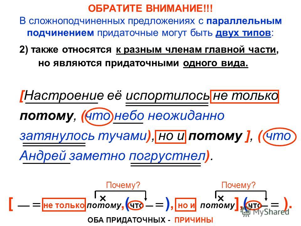 Разбор предложения знаки