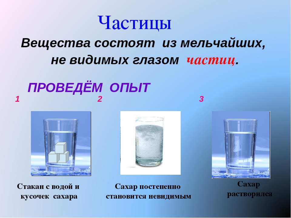 Близко вещество. Частицы вещества. Опыт растворение сахара в воде. Что такое частица окружающий мир 3 класс определение. Тела вещества частицы 3 класс окружающий мир.