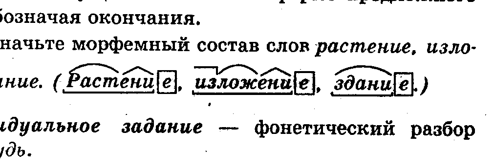 Разбор слова надрежут