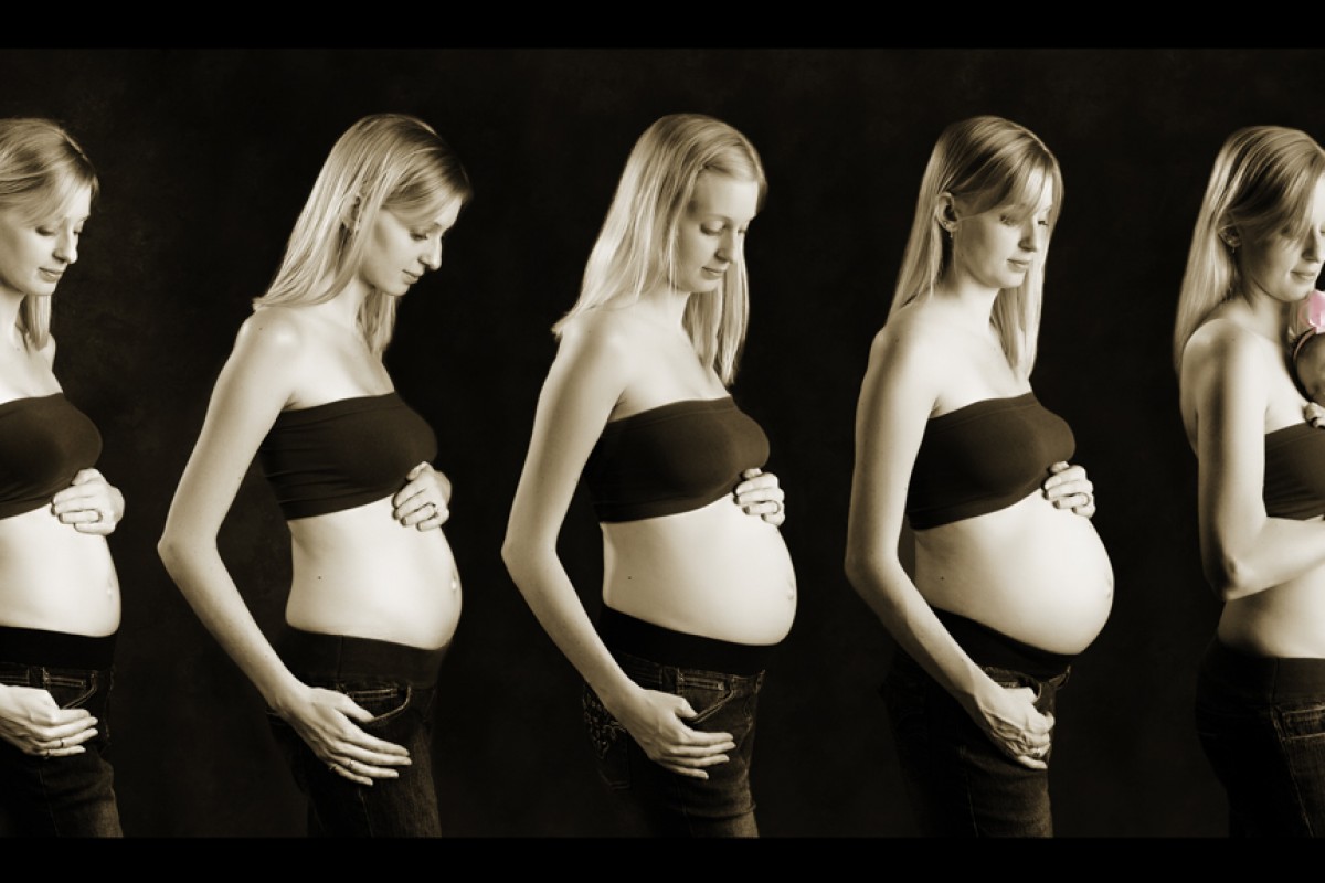 Женщина на 2 месяце беременности