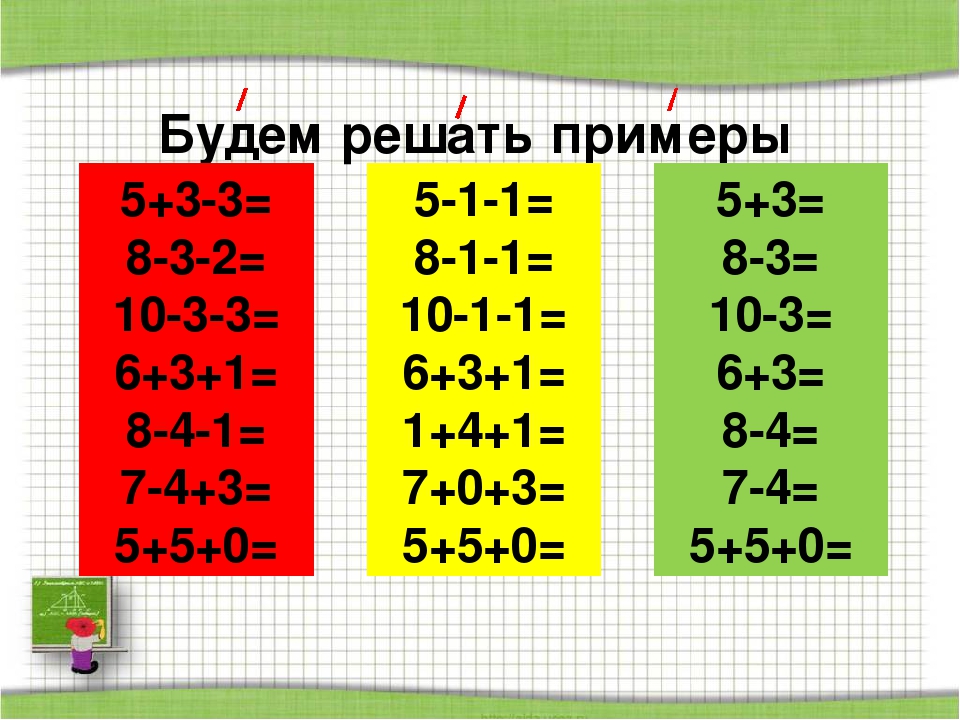 Математика 0 1 4 класс. Примеры. Решаем примеры. Решение примсеров1 класс. Примеры для 1 класса.