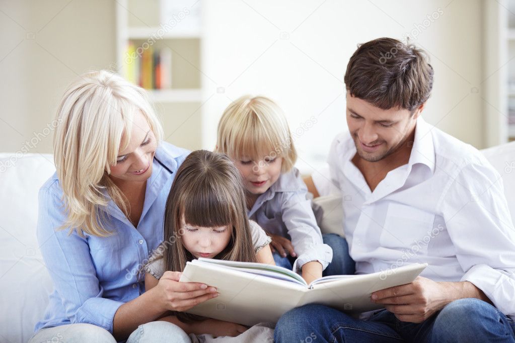 depositphotos 4690215 stock photo family at home